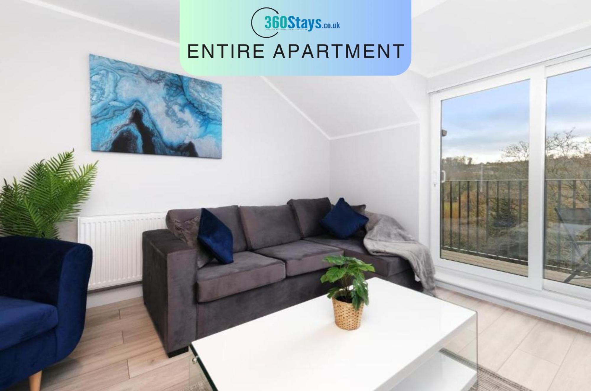2 Bedroom Penthouse With Parking High Wycombe By 360Stays 외부 사진